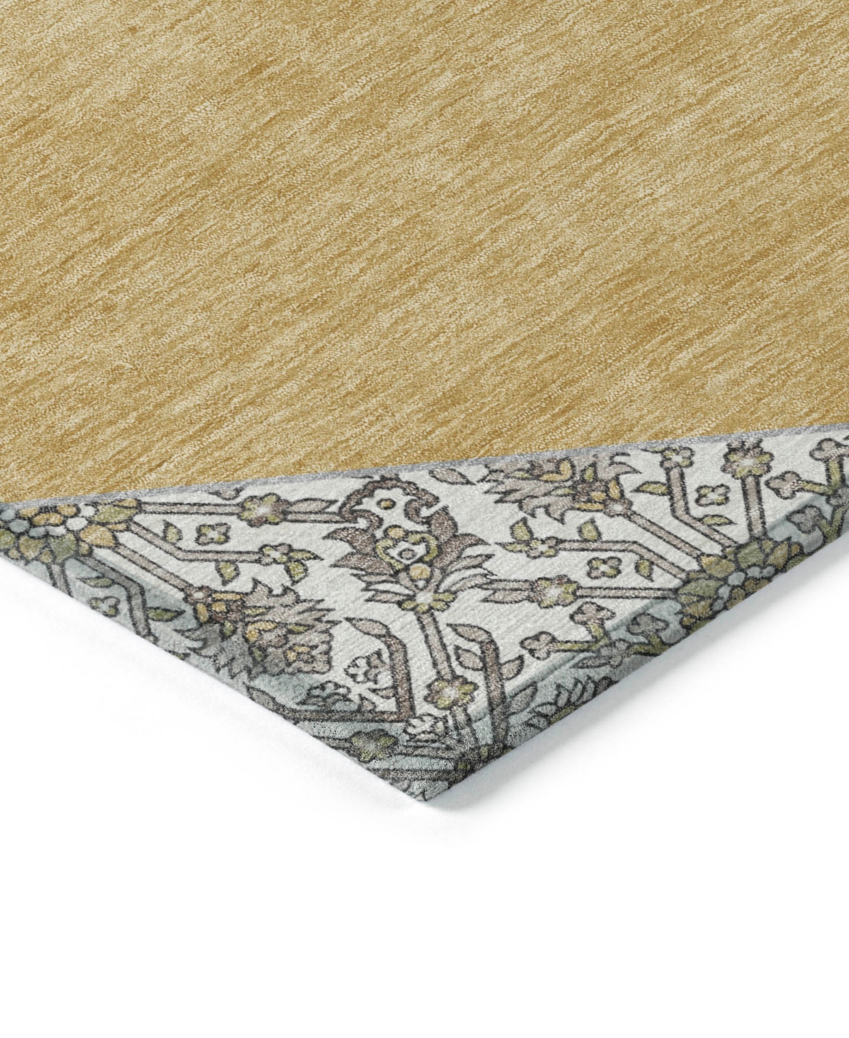 Addison Chantille Machine Washable Acn1011 2'3"x7'6" Runner Area Rug In Gold