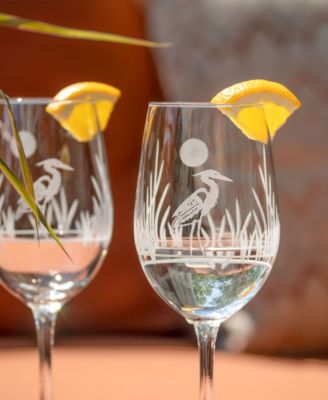 Rolf Glass Heron Set of 4 Glasses Collection
