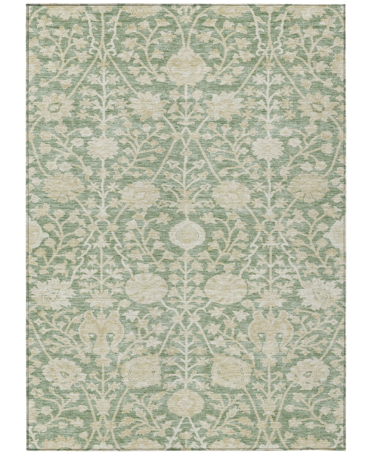Addison Chantille Machine Washable Acn1086 9'x12' Area Rug In Grass