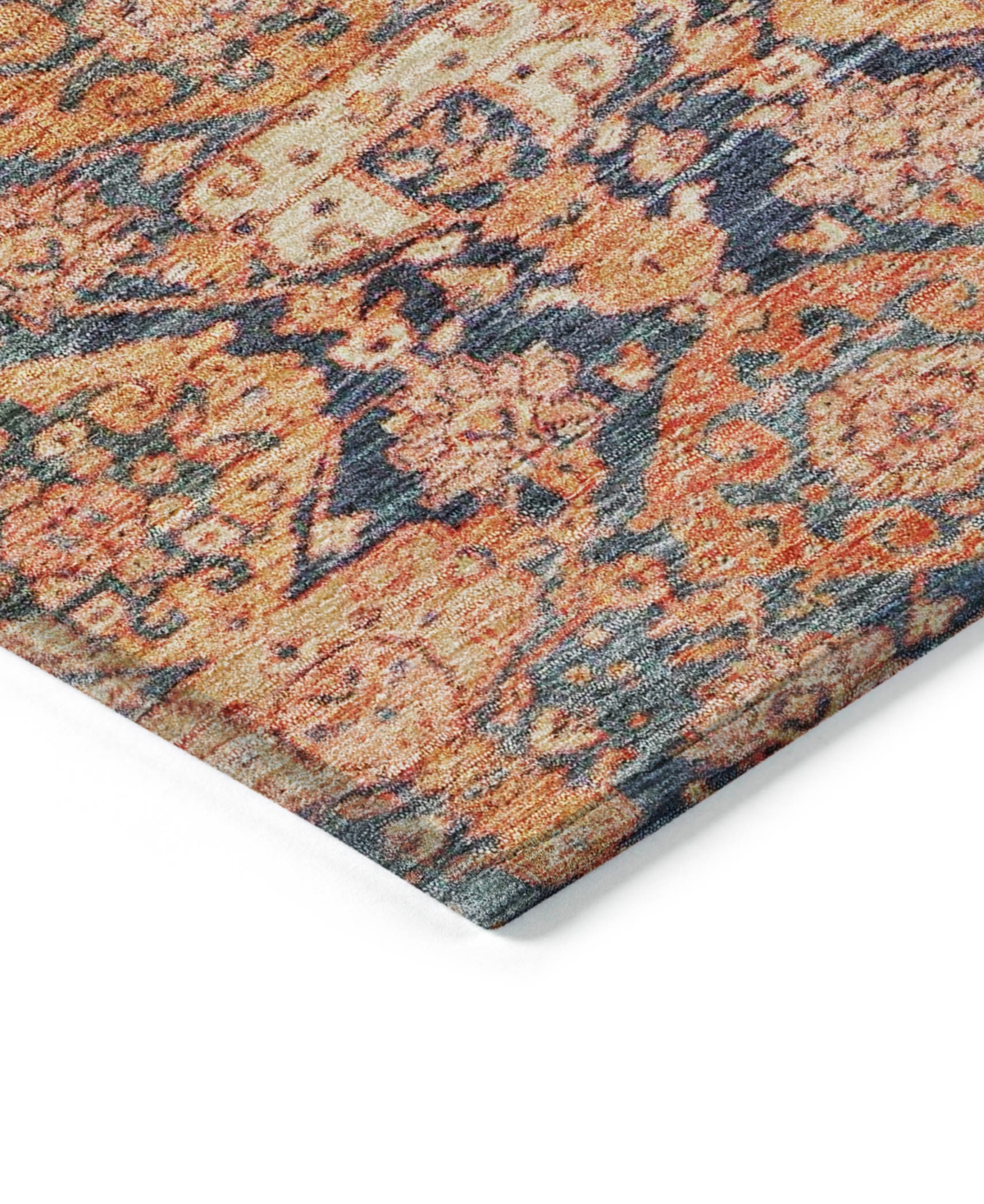 Addison Chantille Machine Washable Acn1084 8'x10' Area Rug In Terracotta