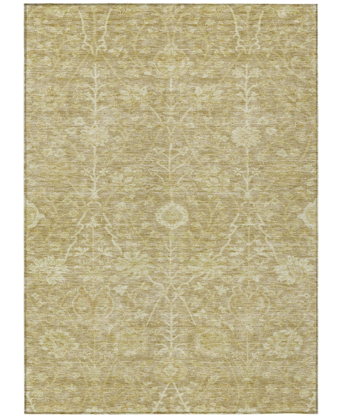Addison Chantille Machine Washable Acn1086 5'x7'6" Area Rug In Tan