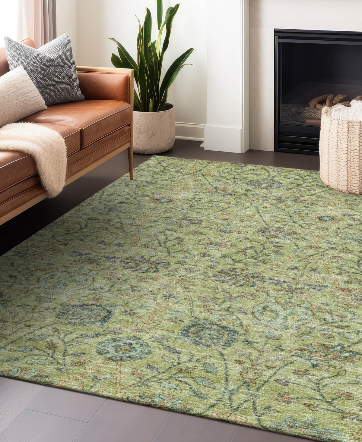 Addison Chantille Machine Washable Acn1087 2'6"x3'10" Area Rug In Mint