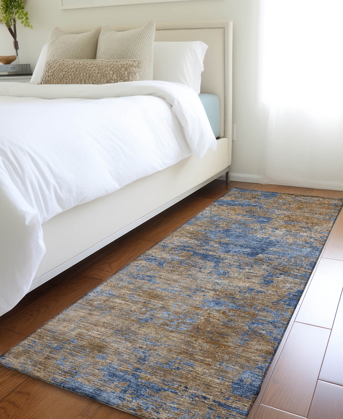 Addison Chantille Machine Washable Acn1093 2'3"x7'6" Runner Area Rug In Navy