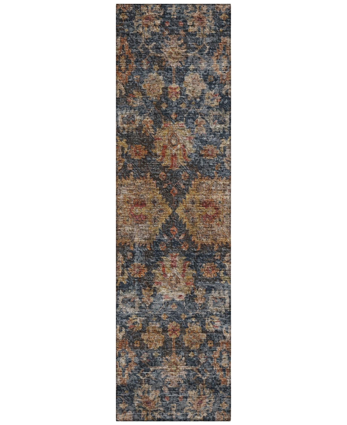 Addison Chantille Machine Washable Acn1094 2'3"x7'6" Runner Area Rug In Navy