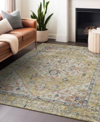 Addison Chantille Machine Washable Acn1103 Rug Collection In Wheat