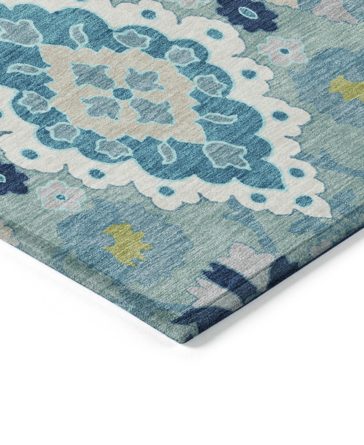 Addison Chantille Machine Washable Acn1002 5'x7'6" Area Rug In Teal