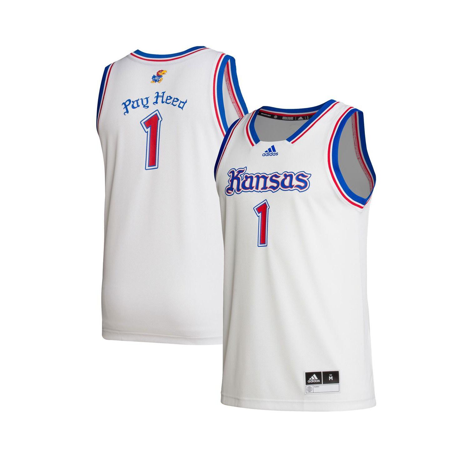 Men's 1 White Kansas Jayhawks Alternate Swingman Jersey