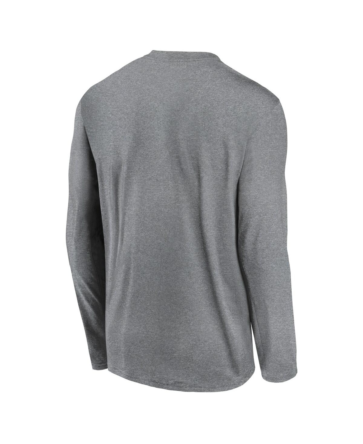 Nike Men'sPenn State Nittany Lions Primetime Alternate Logo Legend Long Sleeve T-Shirt - Heather Gray
