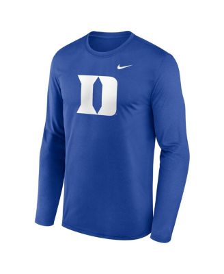 Men's Royal Duke Blue Devils Primetime Primary Legend Long Sleeve T-Shirt