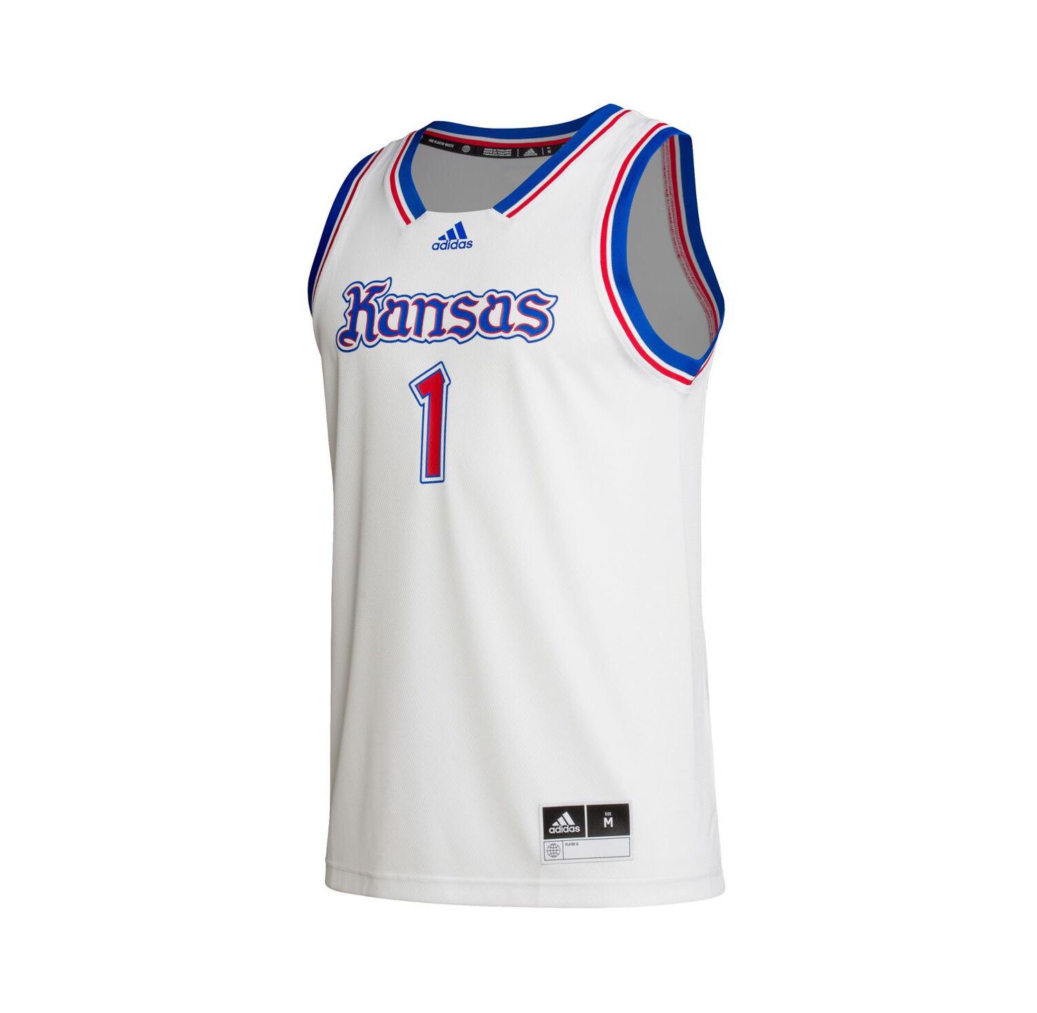 Men's 1 White Kansas Jayhawks Alternate Swingman Jersey