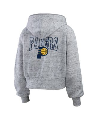 Women's Heather Gray Indiana Pacers Speckled Radiator Full-Zip Hoodie