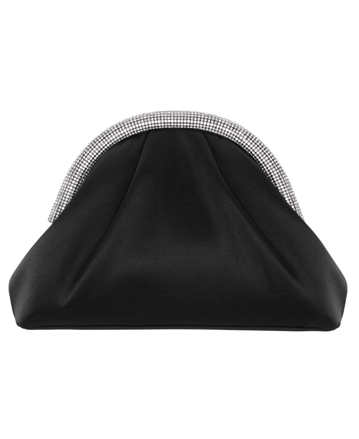 Nina Crystal Trim Frame Magnetic Clutch In Black
