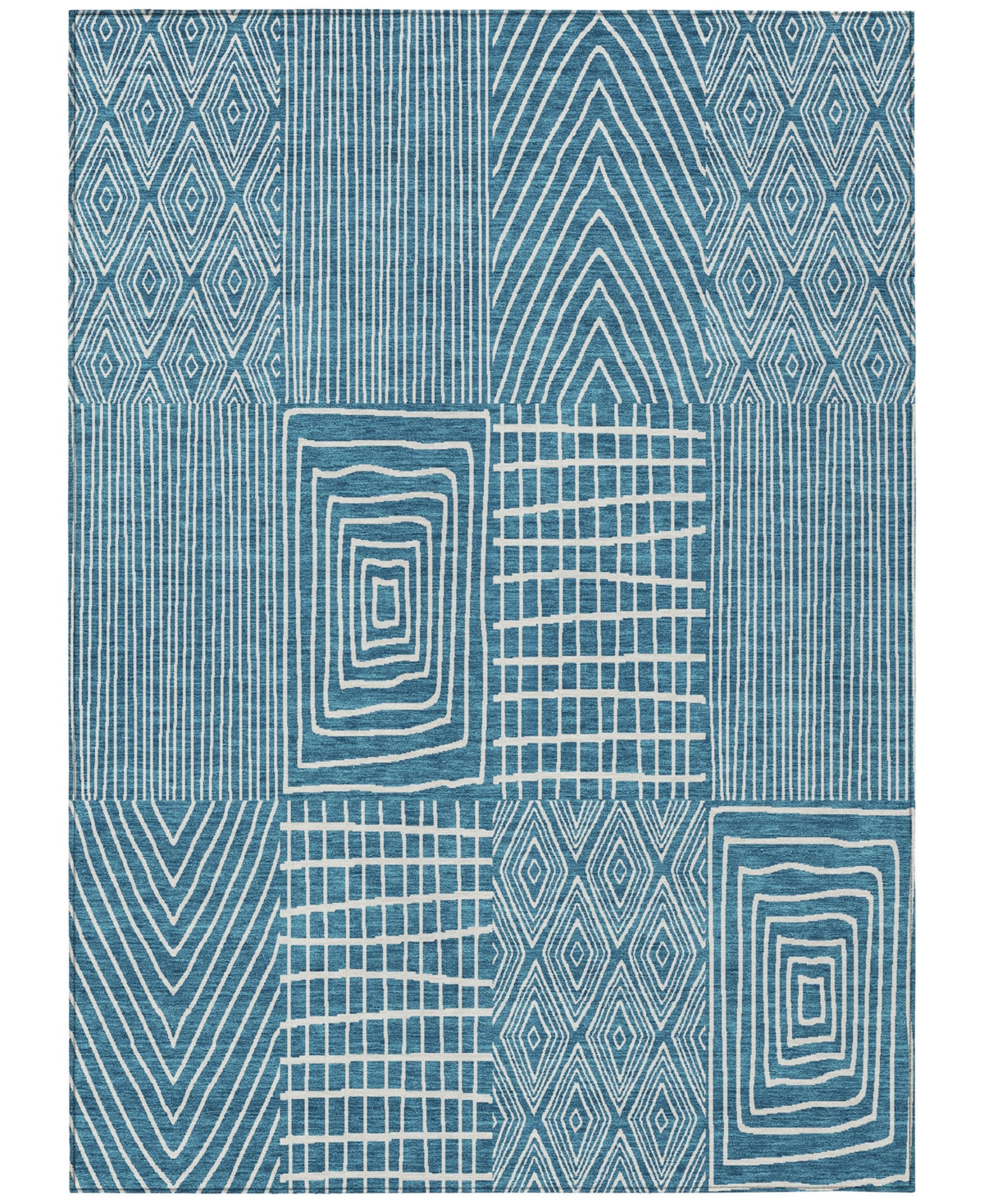 Addison Chantille Machine Washable Acn990 9'x12' Area Rug In Teal
