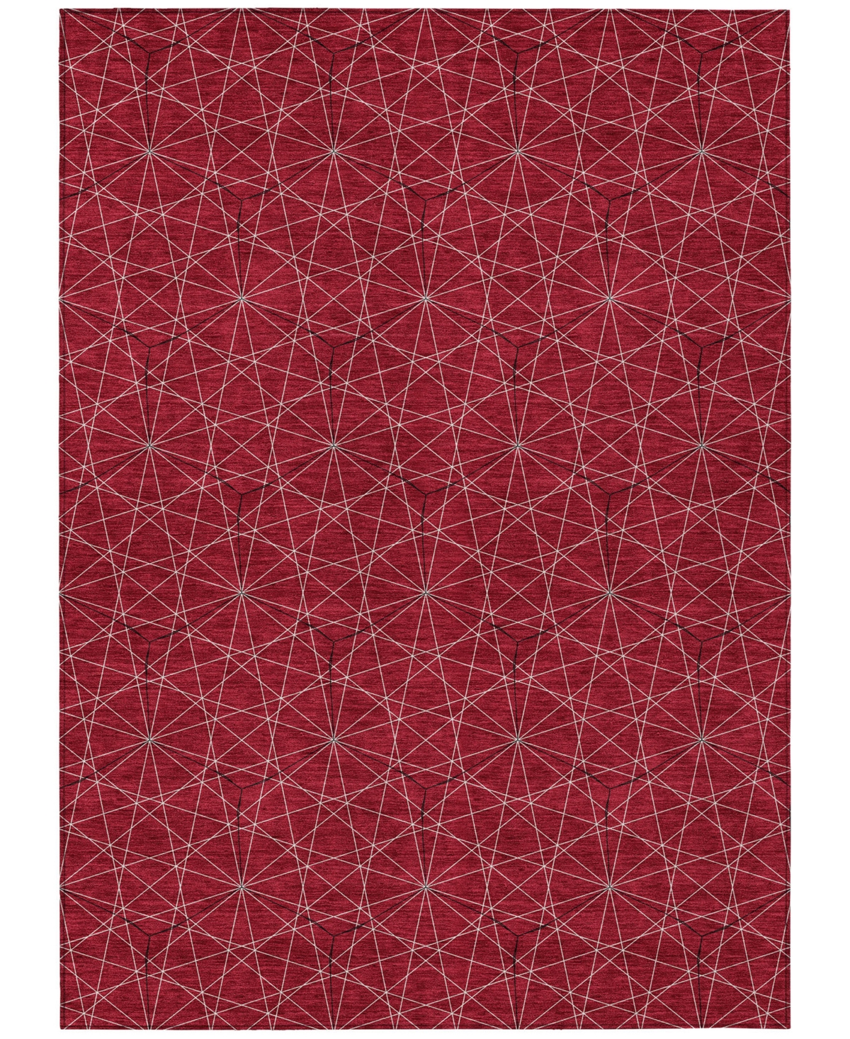 Addison Chantille Machine Washable Acn987 8'x10' Area Rug In Red