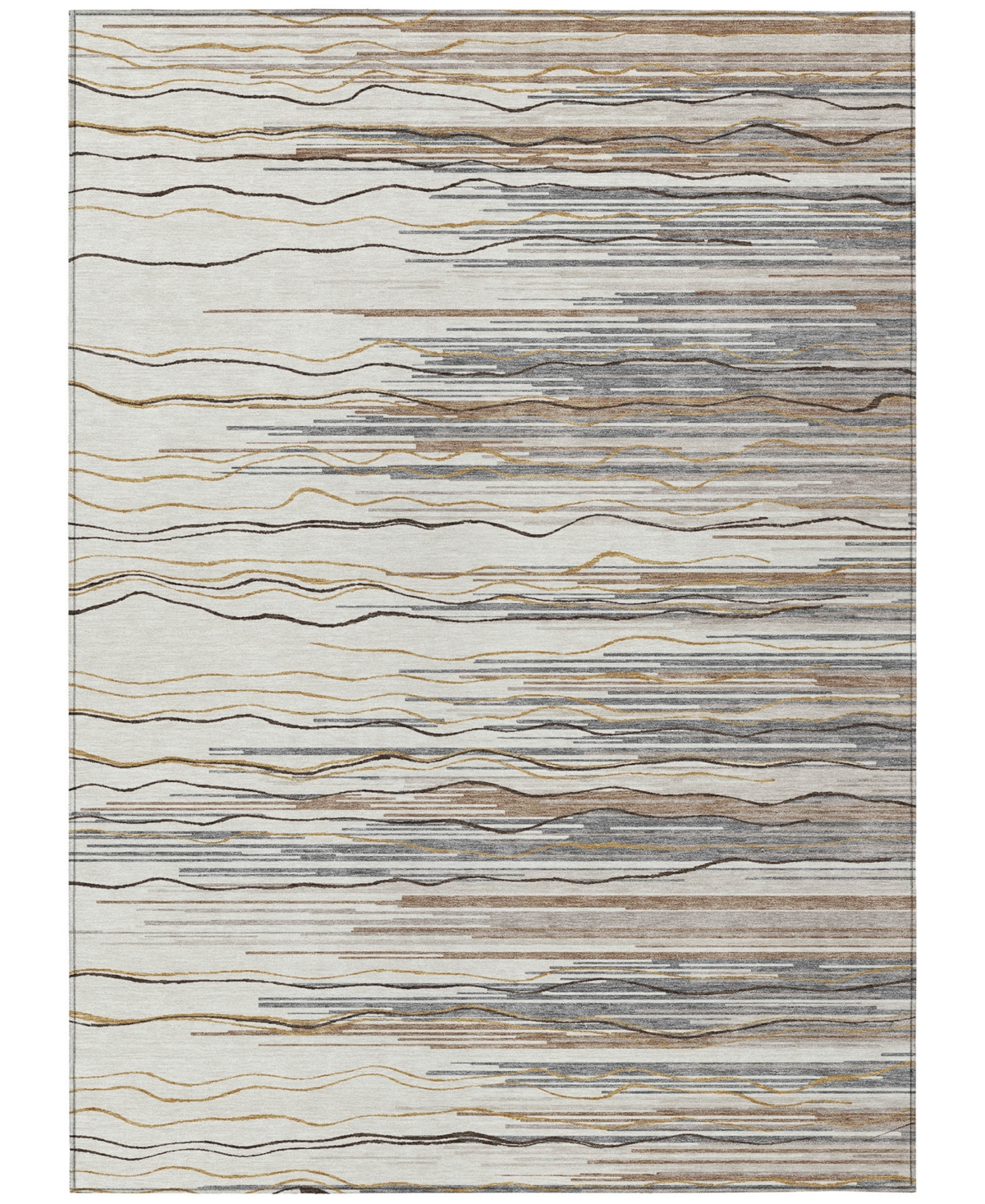 Addison Chantille Machine Washable Acn996 5'x7'6" Area Rug In Ivory