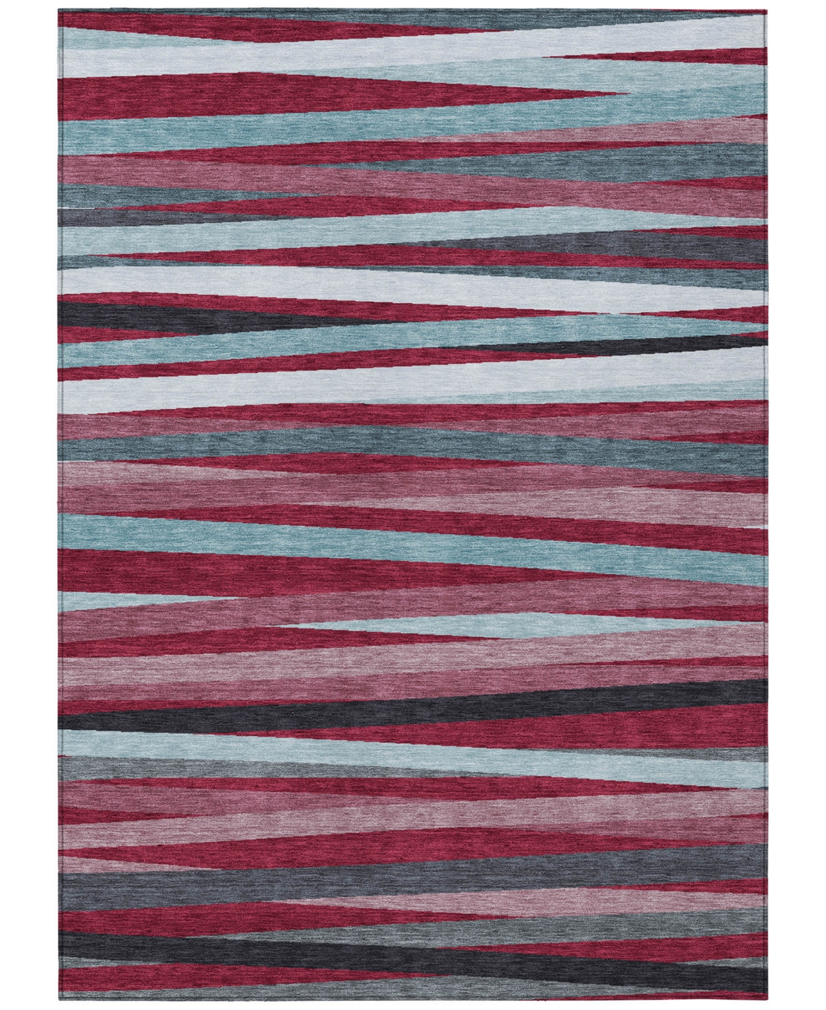 Addison Chantille Machine Washable Acn997 3'x5' Area Rug In Burgundy