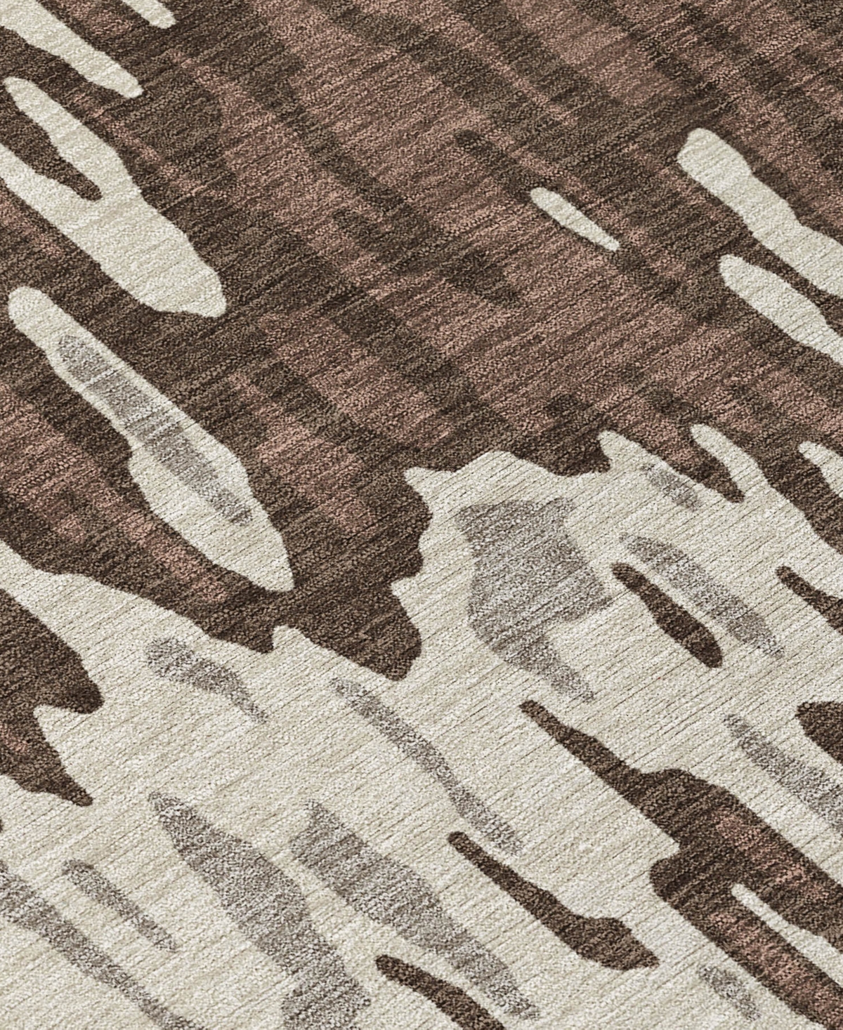 Addison Chantille Machine Washable Acn986 2'3"x7'6" Runner Area Rug In Brown