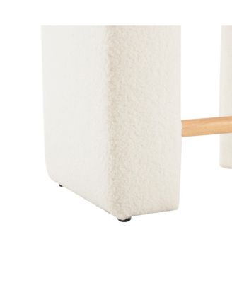 24'' Boucle stool Set of 2,Dining Chairs for Home Kitchen Island,White