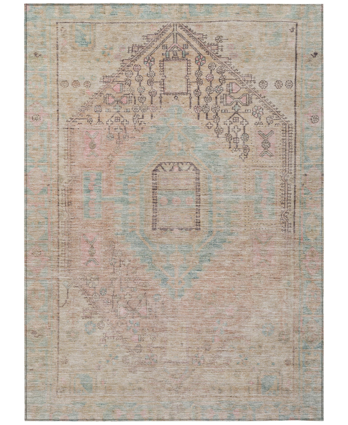 Addison Chantille Machine Washable Acn1134 8'x10' Area Rug In Pink