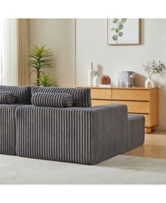 Streamdale Plush Cloud Sectional Sofa Bed
