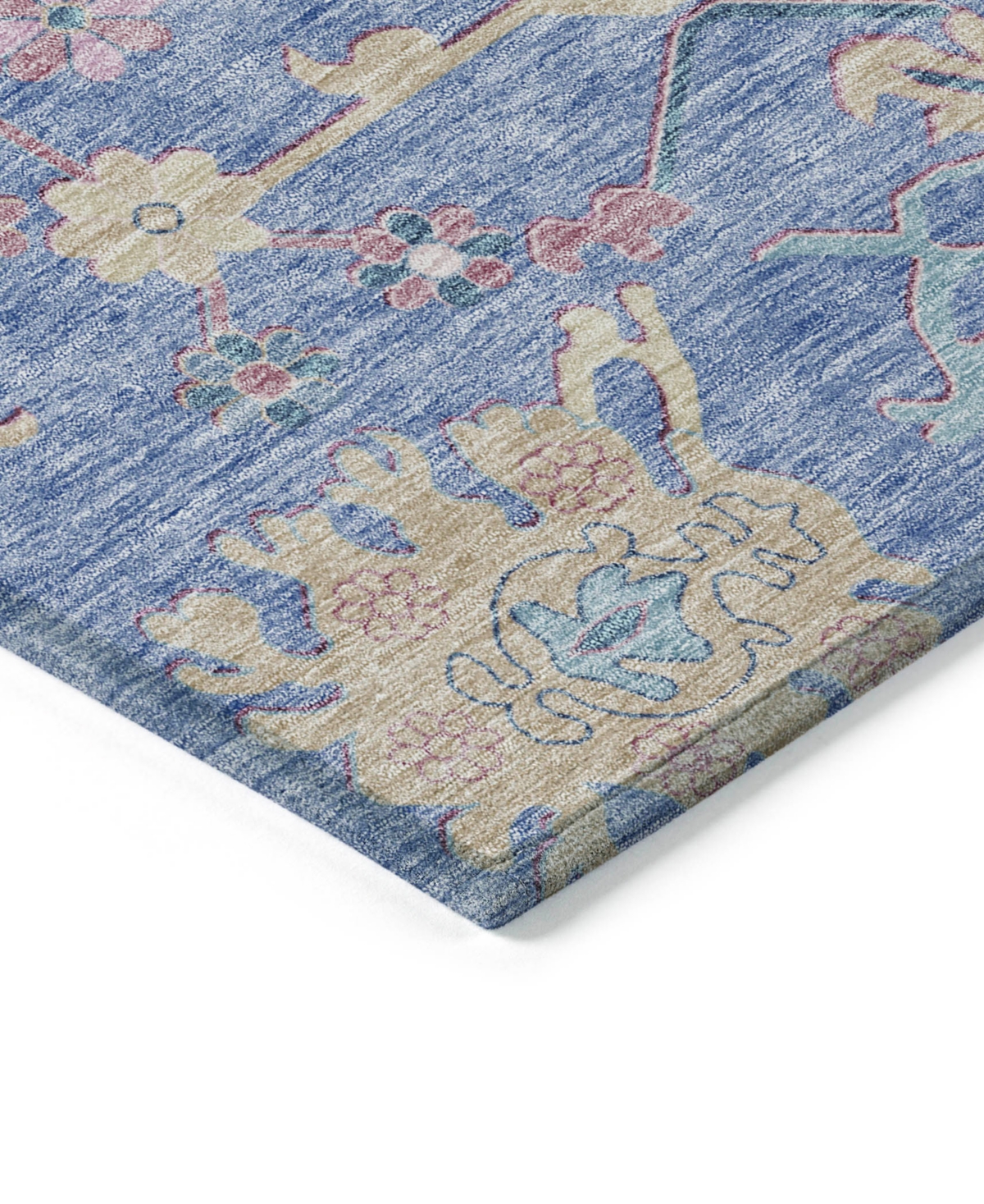 Addison Chantille Machine Washable Acn1154 2'3"x7'6" Runner Area Rug In Blue