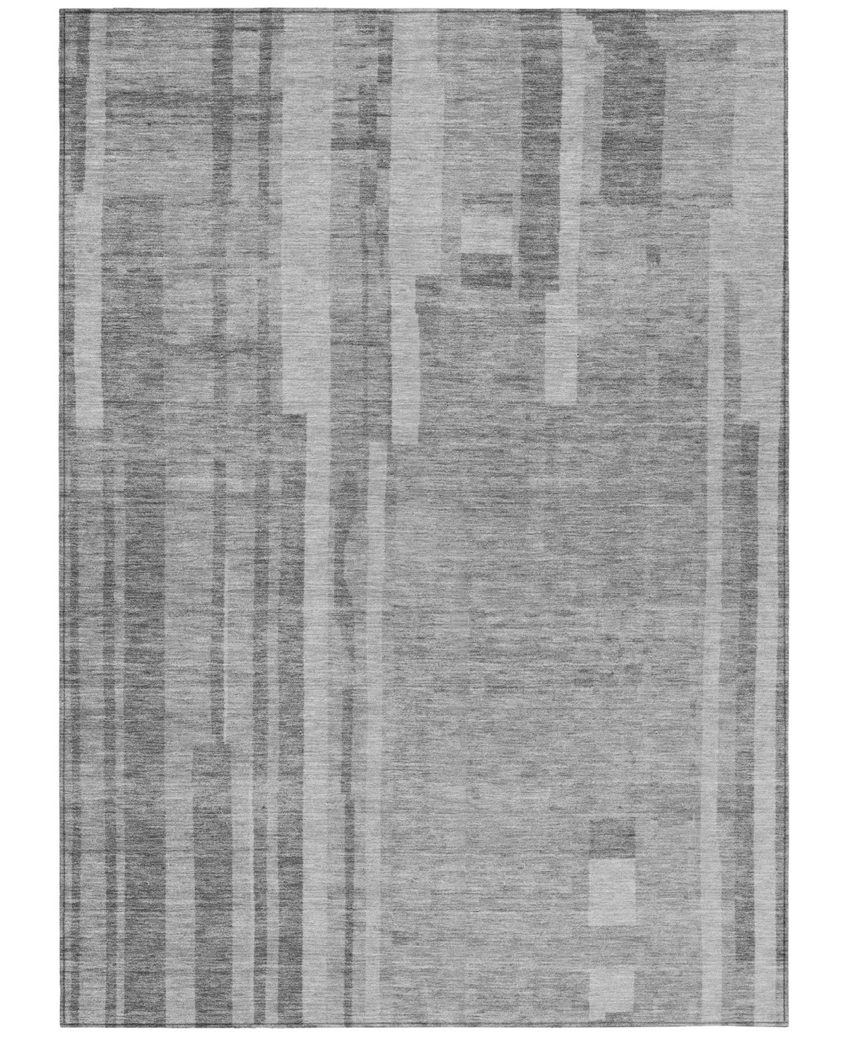 Addison Chantille Mahine Washable Acn1063 9'x12' Area Rug In Gray