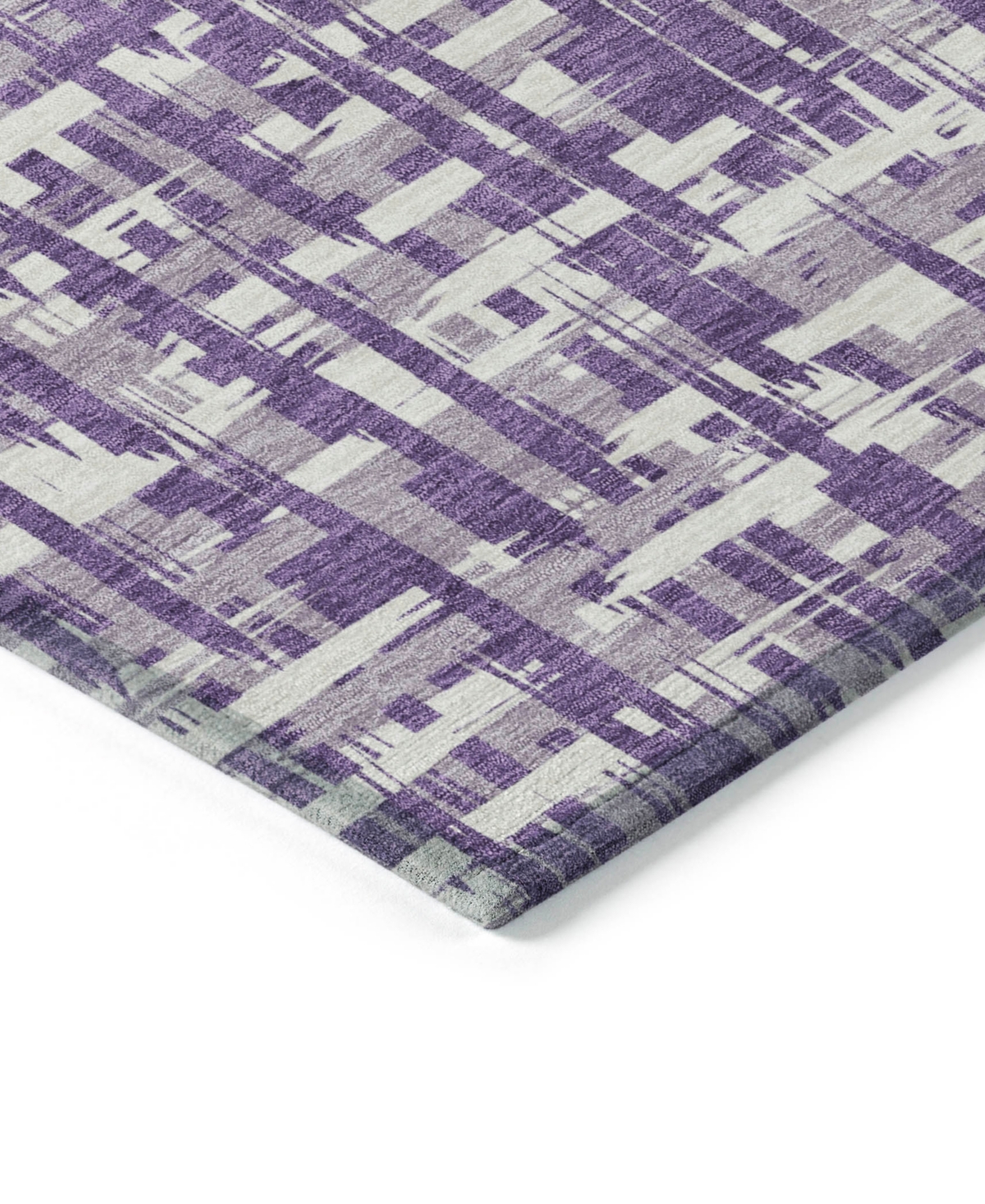 Addison Chantille Mahine Washable Acn1059 2'3"x7'6" Runner Area Rug In Purple