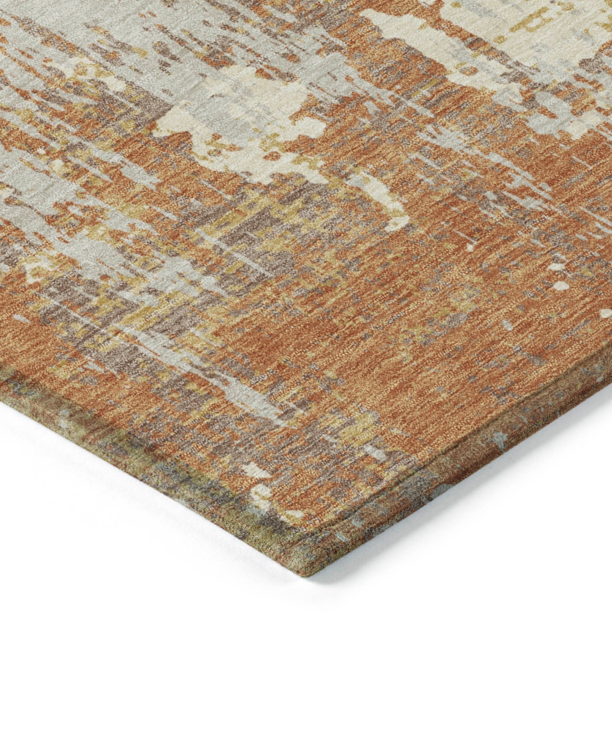 Addison Chantille Machine Washable Acn1008 8'x10' Area Rug In Copper