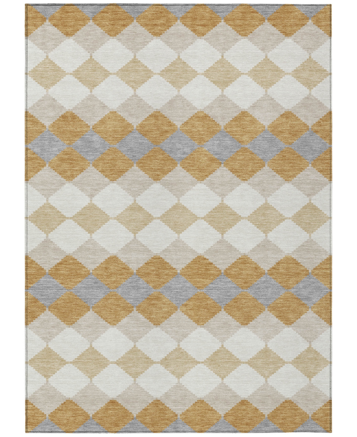 Addison Chantille Machine Washable Acn1007 9'x12' Area Rug In Gold
