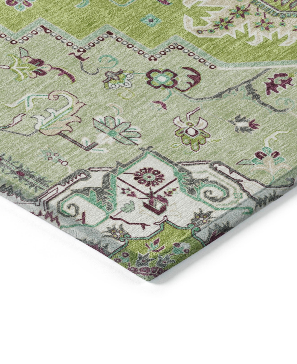 Addison Chantille Mahine Washable Acn1036 2'3"x7'6" Runner Area Rug In Green