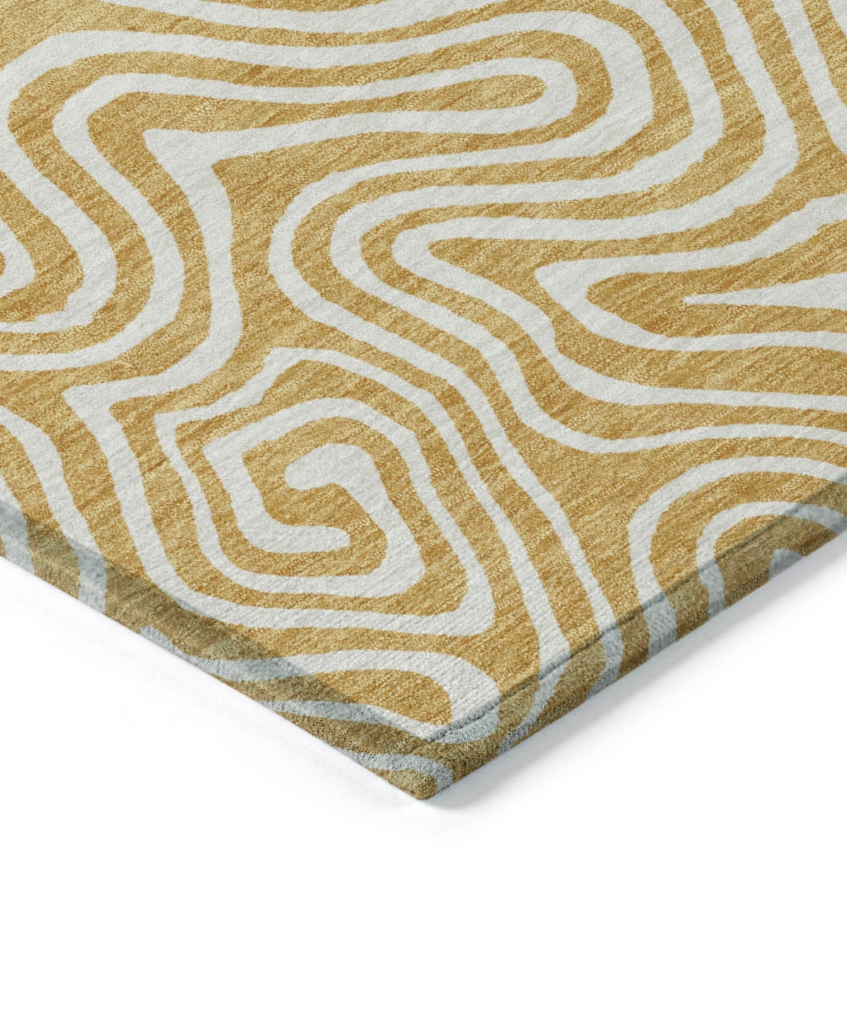 Addison Chantille Mahine Washable Acn1030 3'x5' Area Rug In Gold