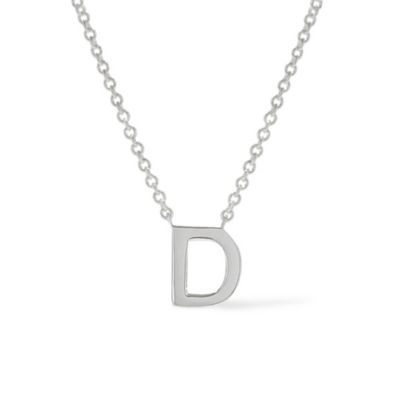 Ana Luisa Silver Initial Necklace - Letter Necklace - Letter D