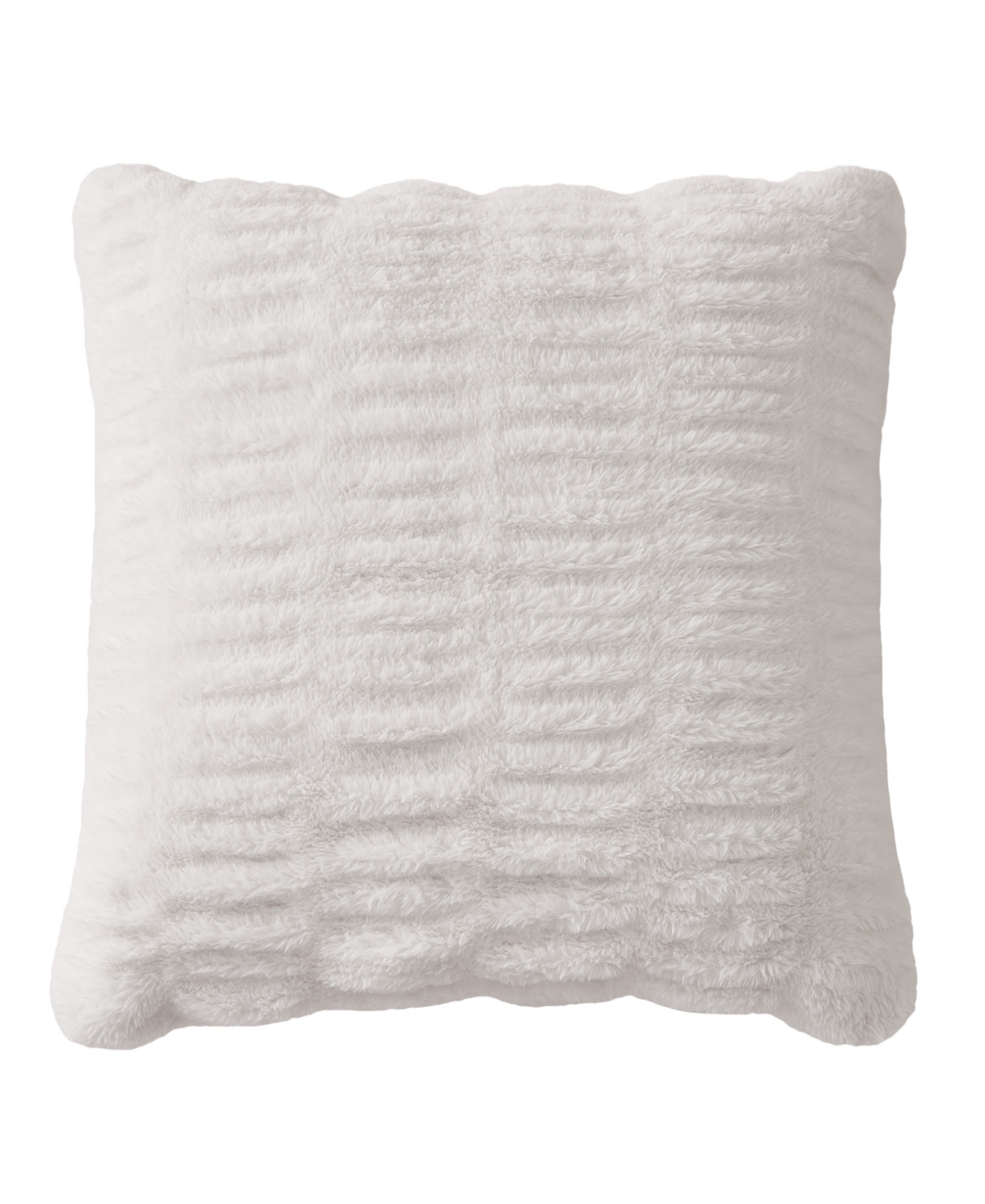 Juicy Couture Pleated Faux Fur Decorative Pillow,