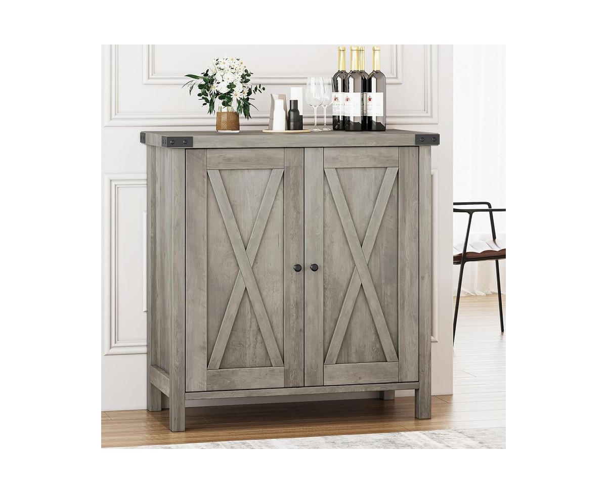 gaomon Buffet Cabinet Farmhouse Storage Cabinet with Doors and Shelves, Buffets and Sideboards Entryway Cabinet with Storage Accent Console Cabinet fo