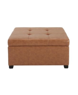 Streamdale CARLSBAD PU STORAGE OTTOMAN