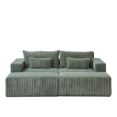 Streamdale Oversized Plush Sectional Lounge, Removable Footstools