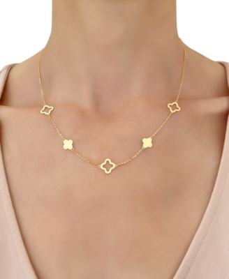 Clover Necklace in 14k Gold 