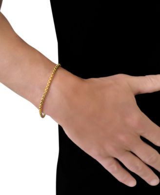 Wheat Link Chain Bracelet in 14k Gold