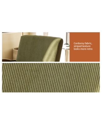 Modern Fabric Armchair with Metal Legs