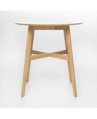 Natural Oak Counter Height Round Dining Table