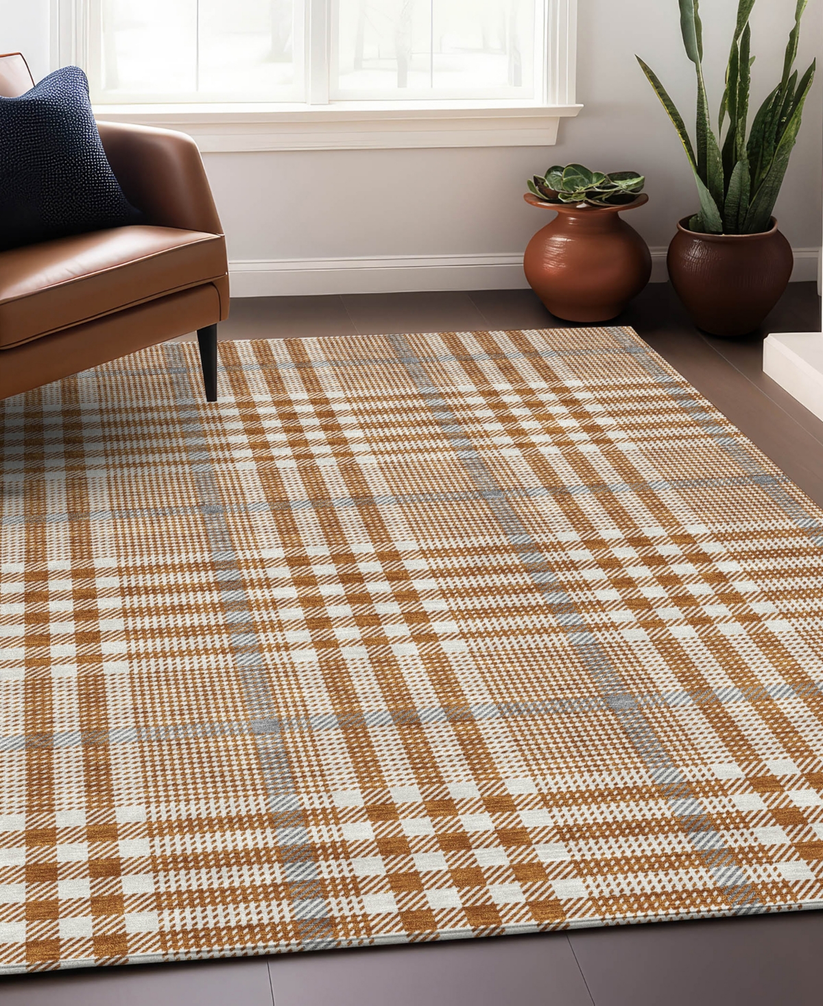 Addison Chantille Mahine Washable Acn1054 9'x12' Area Rug In Paprika
