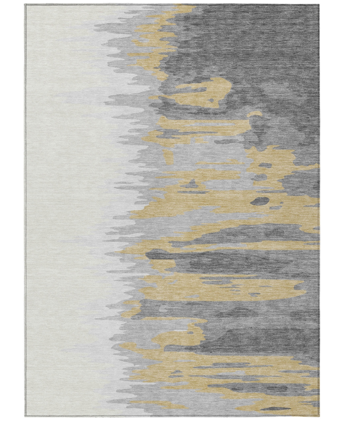 Addison Chantille Mahine Washable Acn1050 8'x10' Area Rug In Gray