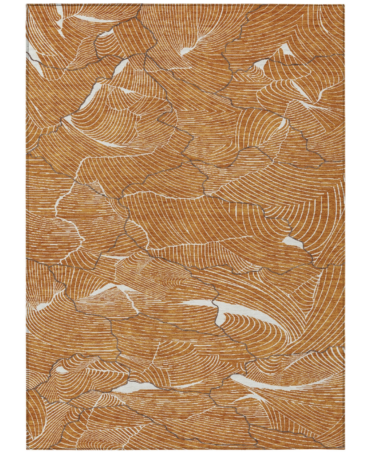 Addison Chantille Mahine Washable Acn1048 5'x7'6" Area Rug In Paprika
