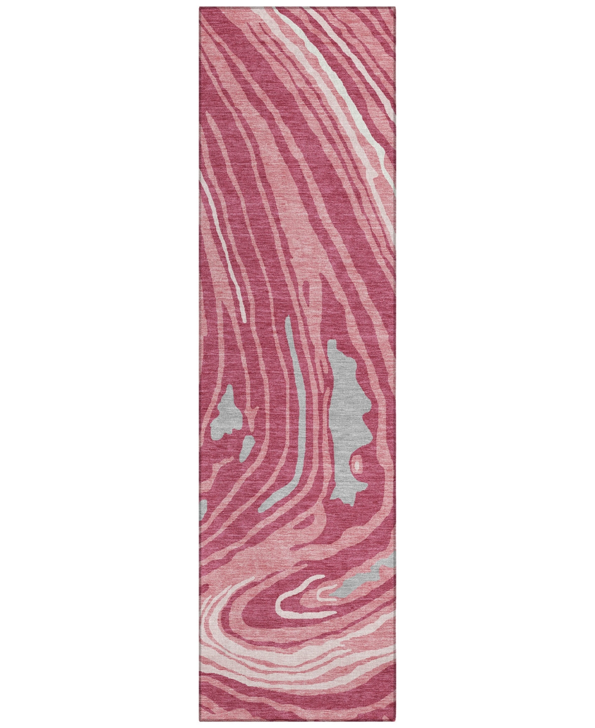 Addison Chantille Mahine Washable Acn1051 2'3"x7'6" Runner Area Rug In Rose
