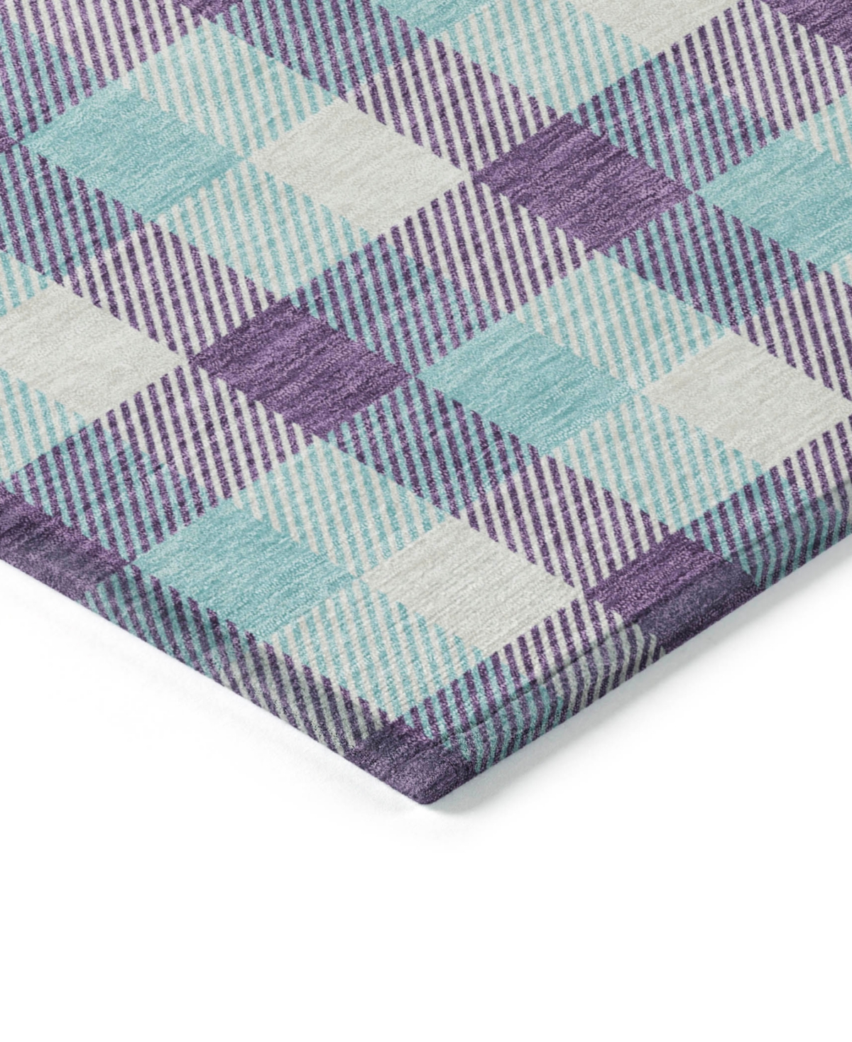 Addison Chantille Mahine Washable Acn1053 2'3"x7'6" Runner Area Rug In Purple
