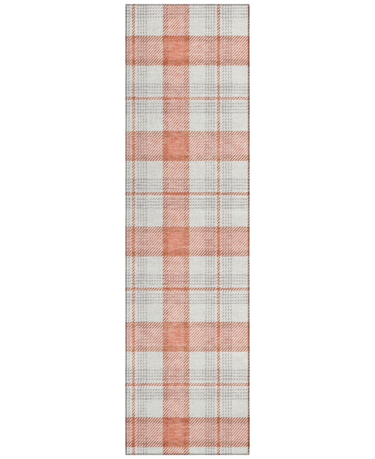 Addison Chantille Mahine Washable Acn1052 2'3"x7'6" Runner Area Rug In Coral