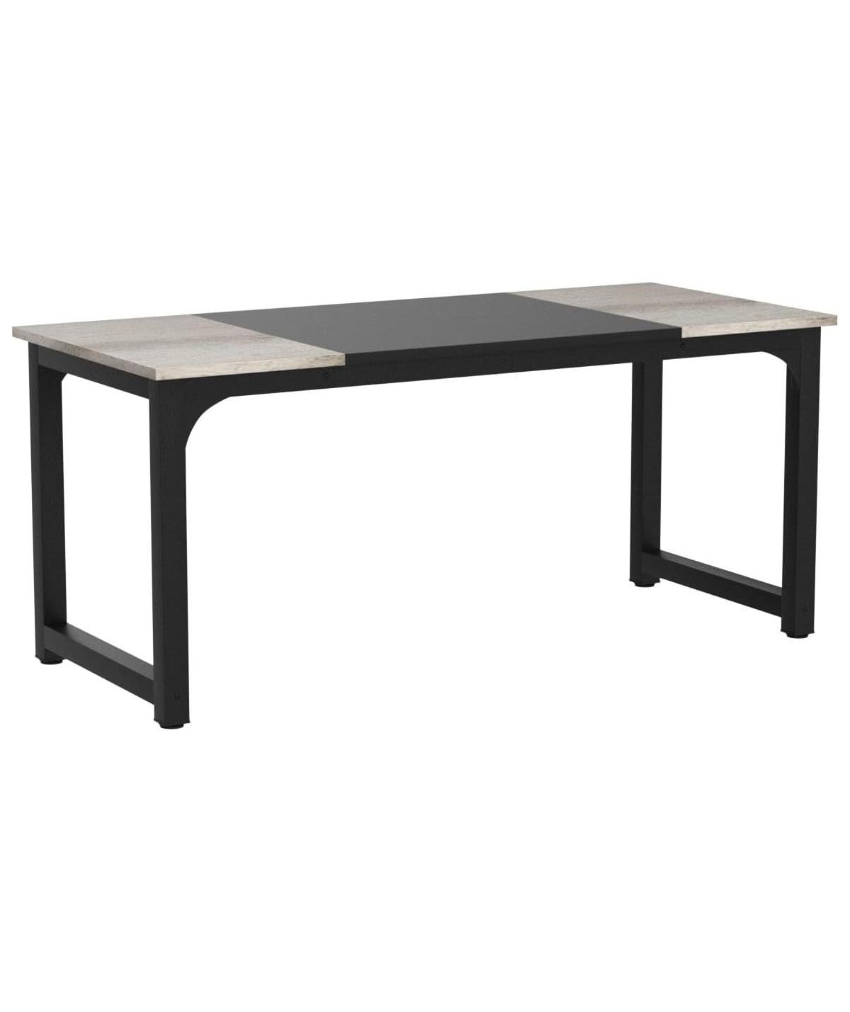 Tribesigns 70.8”Executive Desk, Office Computer Desk with Thicken Frame, Modern Simple Workstation Business Furniture for Home Office - V