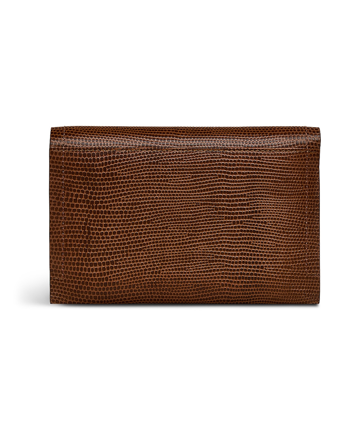Radley London Oak Street Faux Lizard Flap Over Wallet In Saddle