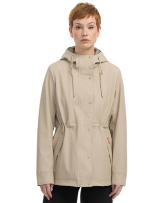Hunter - Women's Rubberized Water-Repellent Short Rain Jacket