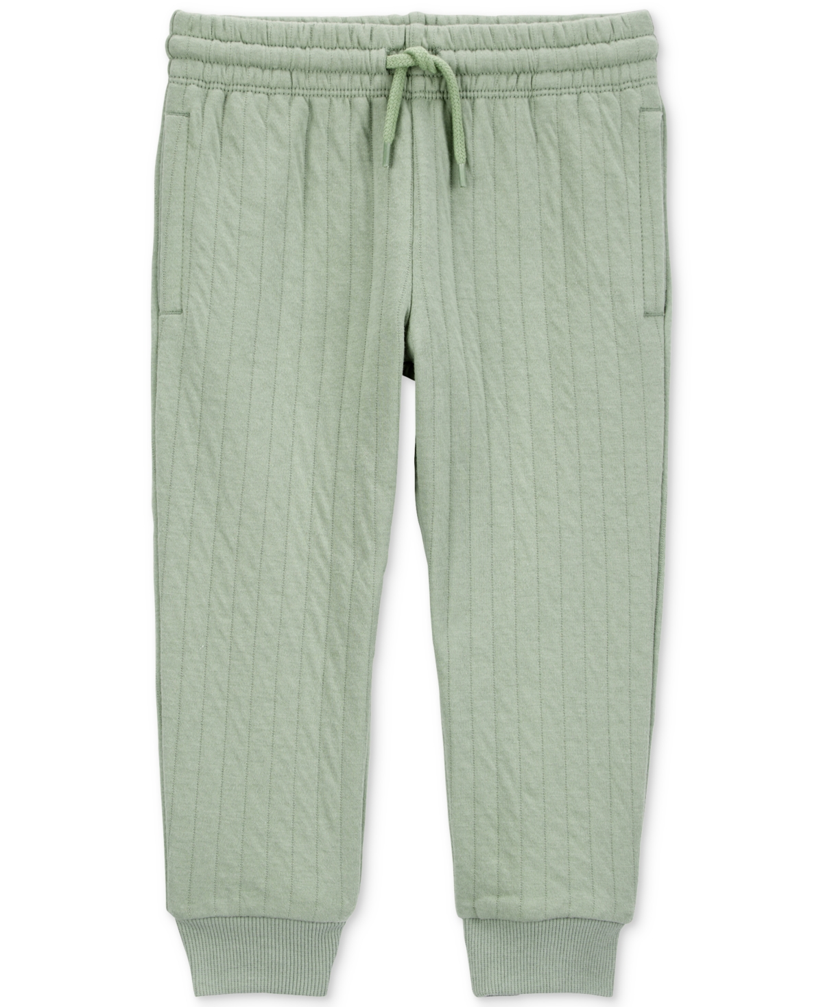 Carter's Toddler Boys Pull-on Quilted Joggers In Green